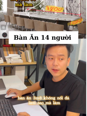 Bàn Ăn 3m8 làm như thế nào ?